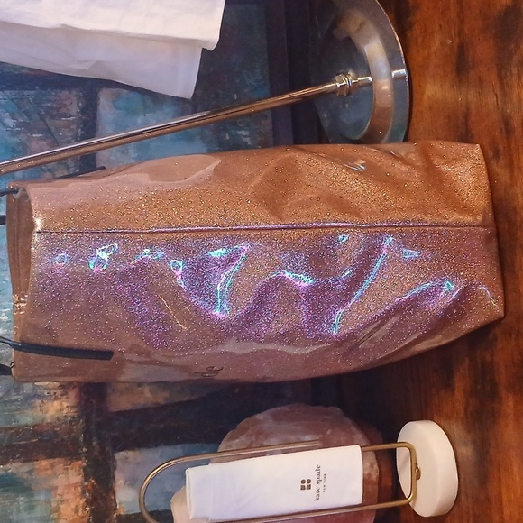 OMG! Kate Spade PINK ROSE Gold SPARKLE ✨️Tote Bag - Picture 9 of 13